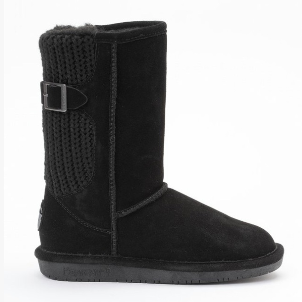 BEARPAW Boots! Black Suede! Stella! NIB! Size 10